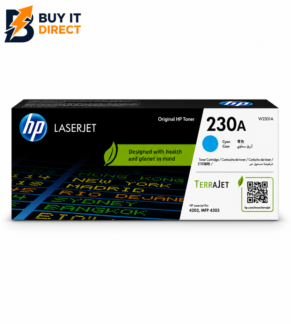 HP 230A Cyan Original LaserJet Toner Cartridge – W2301A