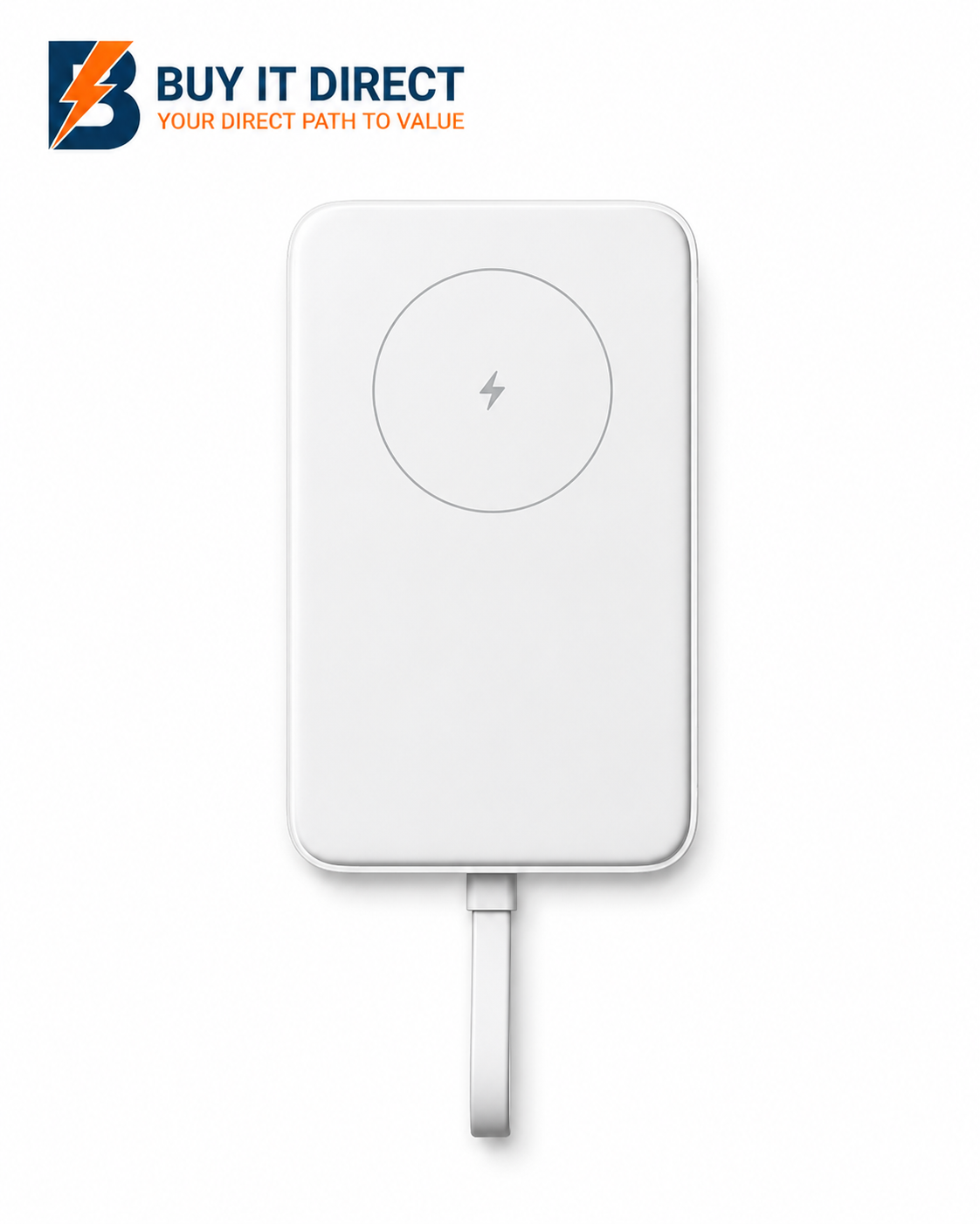 Xiaomi 33W Magnetic Power Bank 10000mAh Integrated USB C Cable White