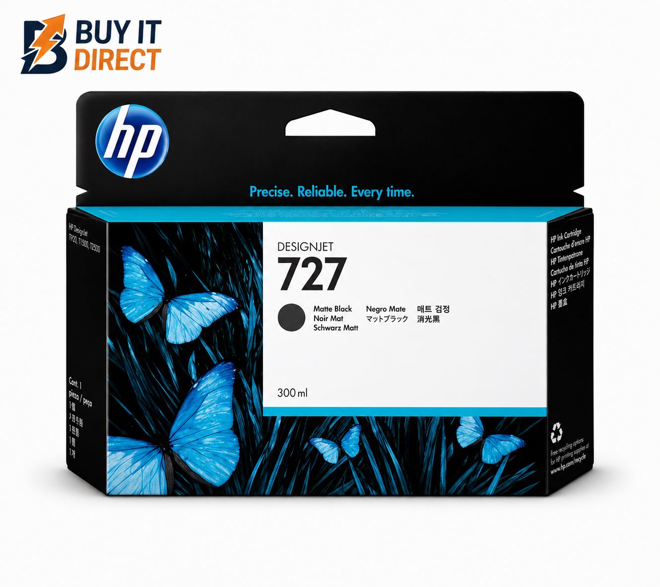 HP 727 Matte Black DesignJet Ink Cartridge 