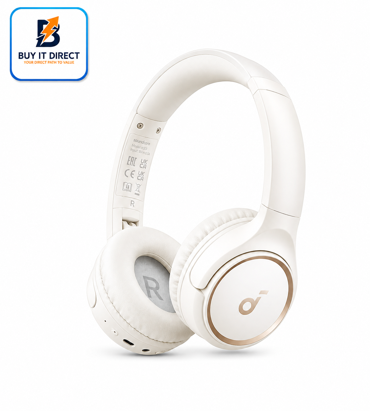 Anker Soundcore H30i Wireless On Ear Headphones White