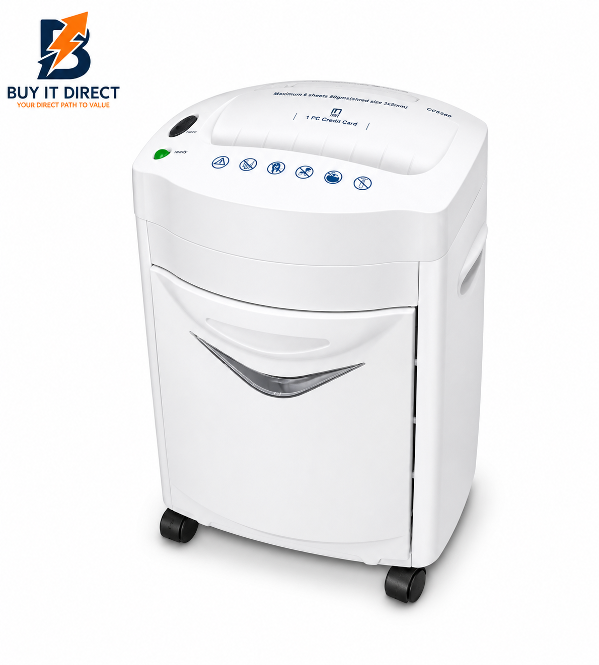Atlas Shredder Cross Cut Paper 15 Sheets Credit Card CD CC1540