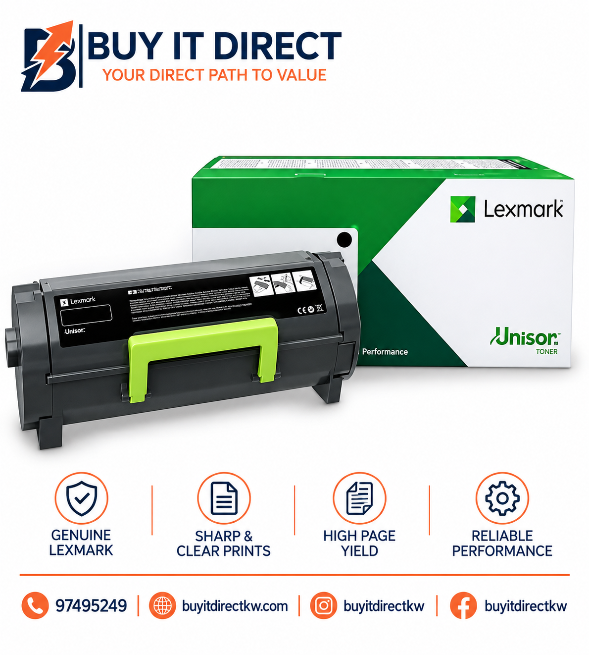 Lexmark B225000 Black Return Program Toner Cartridge