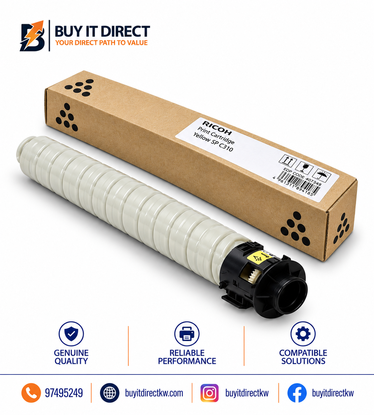 خرطوشة تونر ريكو MP C5504 أصفر