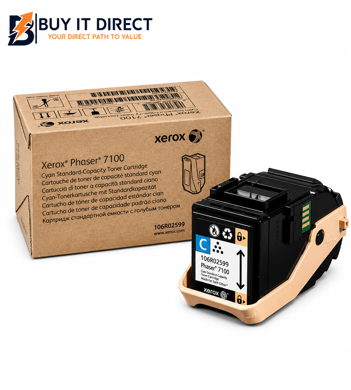 Xerox Phaser 7100 Cyan Toner Cartridge 106R02606