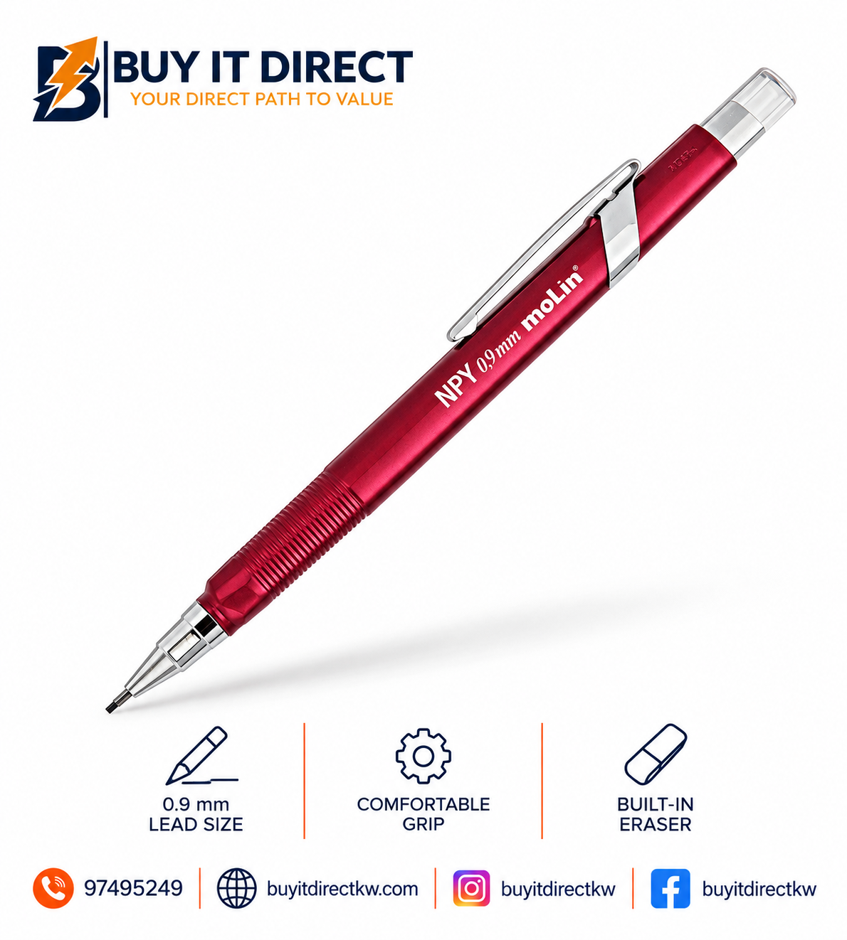 Molin Mechanical Pencil 0.9mm