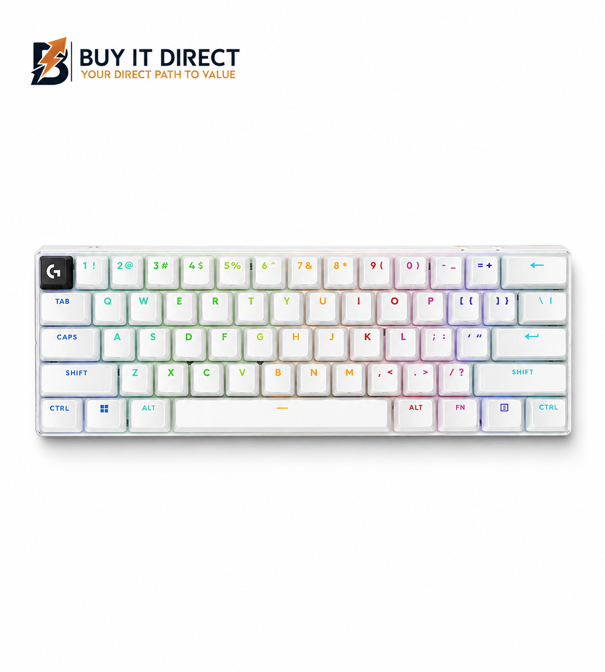 Logitech G PRO X 60 LIGHTSPEED Wireless Gaming Keyboard Tactile White