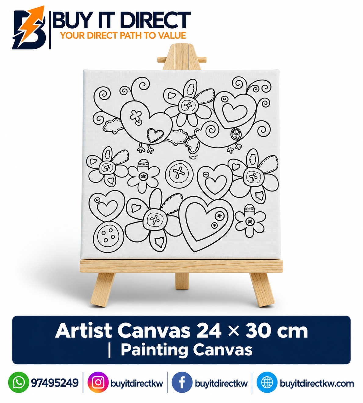 ARTIST CANVAS – 24 × 30 CM