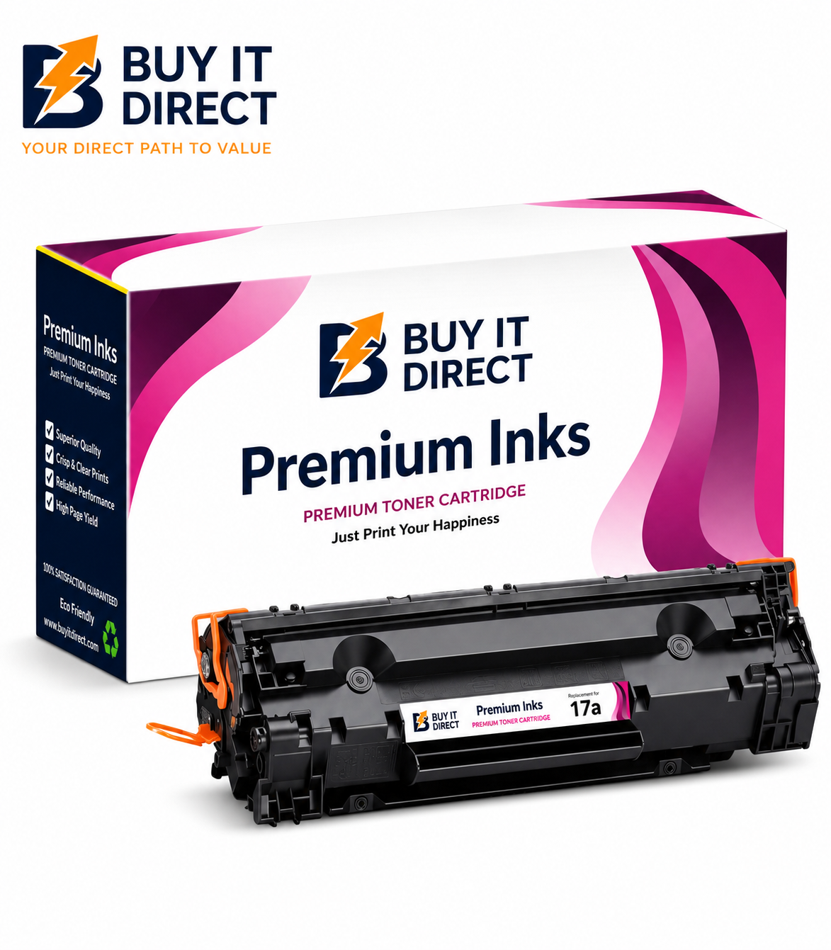 Premium 17A Compatible Toner Cartridge for HP LaserJet Printers