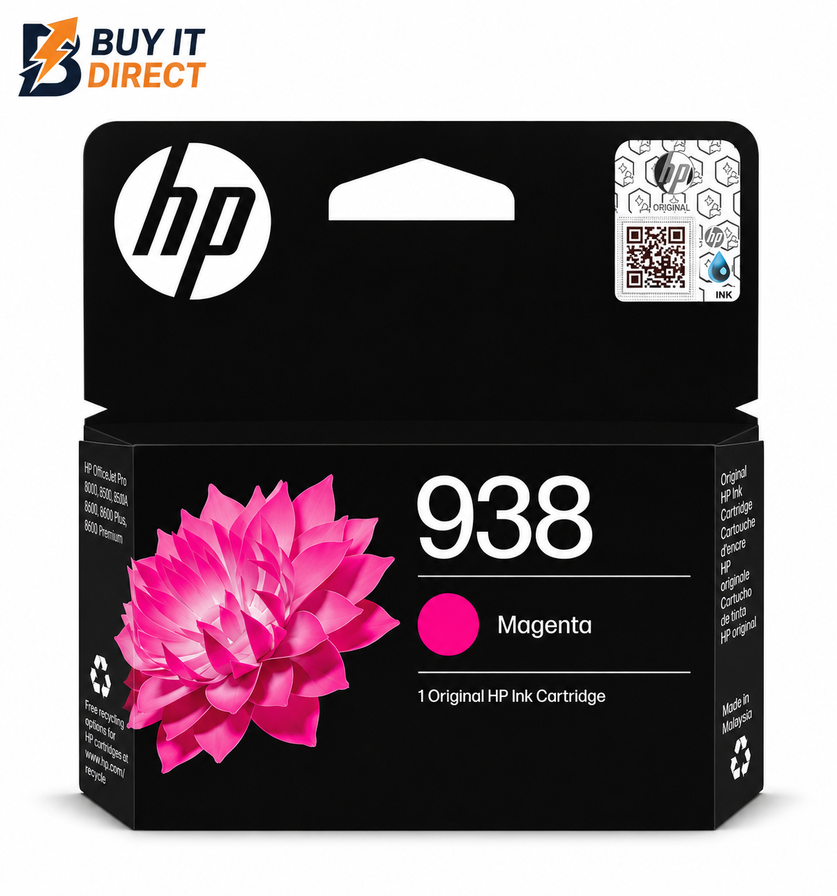 خرطوشة حبر HP 938 الأرجوانية (ماجنتا)