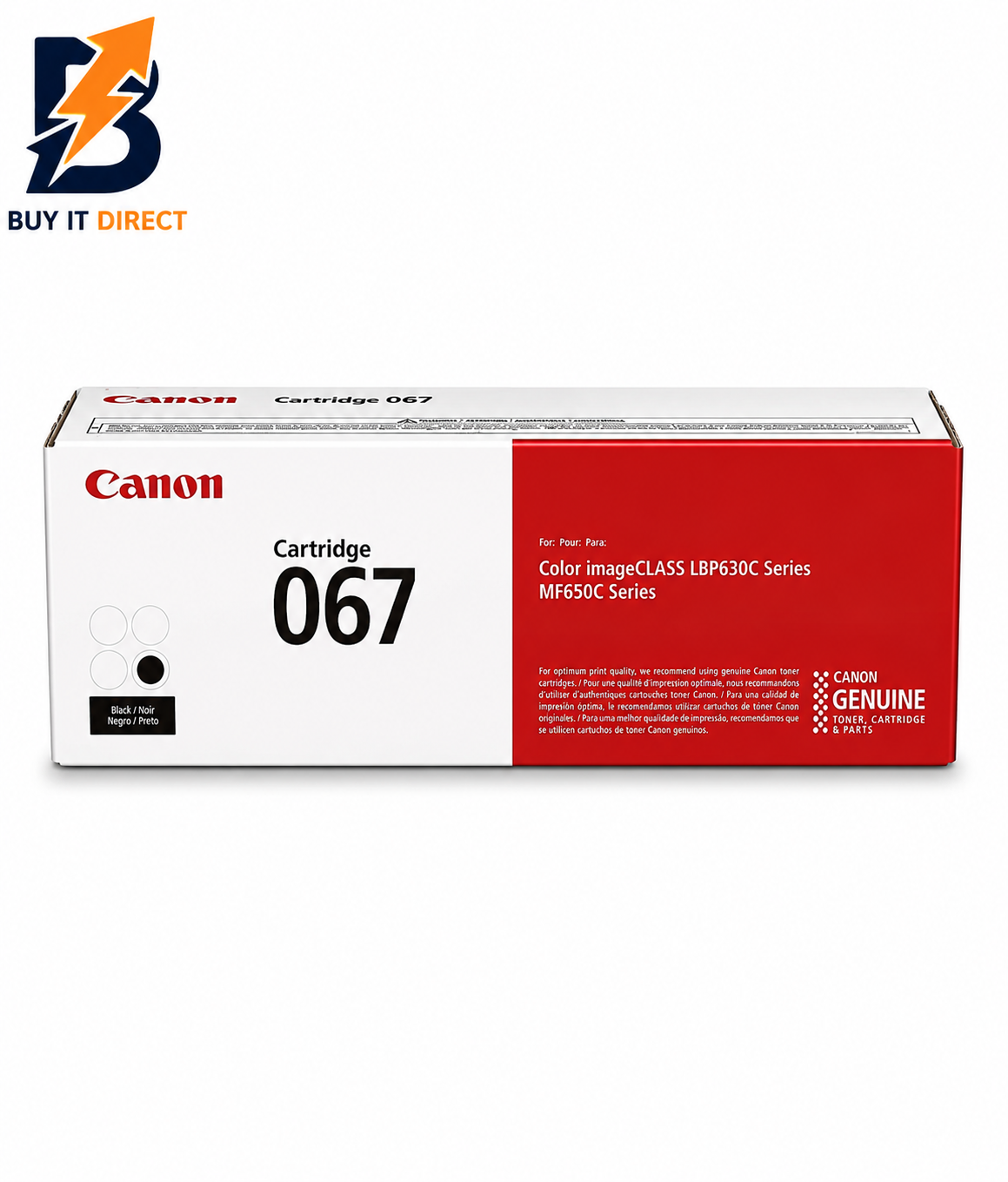 Canon 067 أسود خرطوشة تونر – 1350 Pages/ أسود Color/ خرطوشة تونر