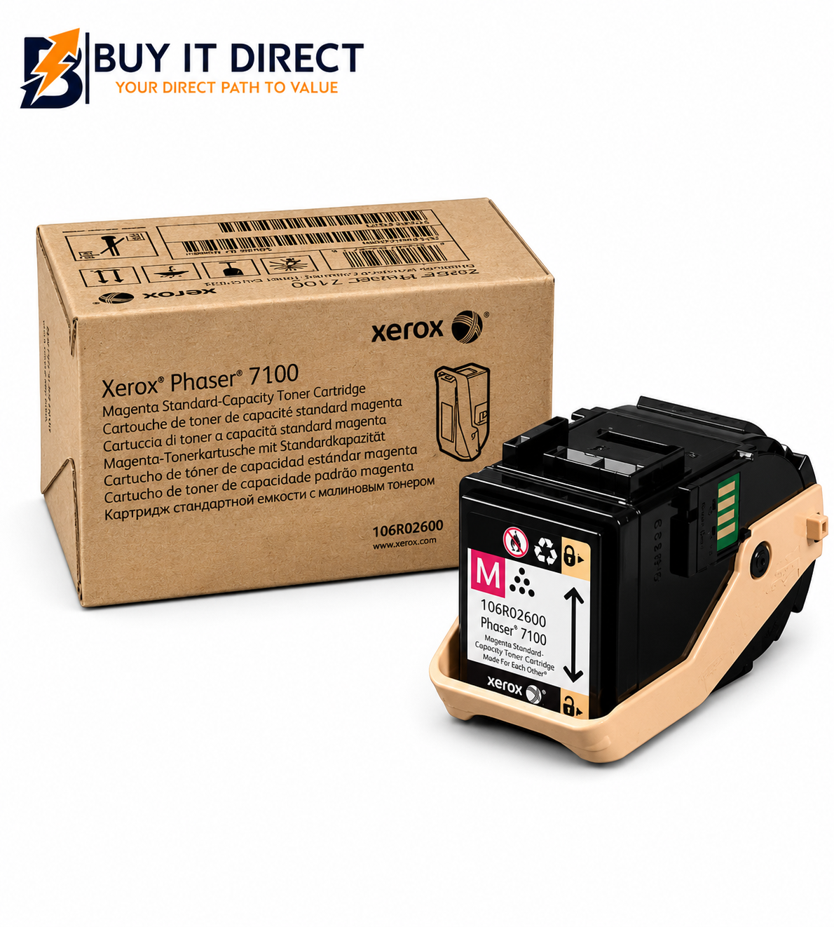  Xerox Phaser 7100 Magenta Toner Cartridge 106R02607