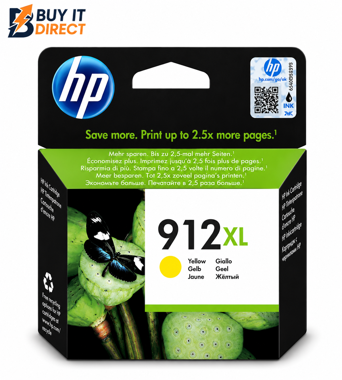 خرطوشة حبر HP 912XL الصفراء