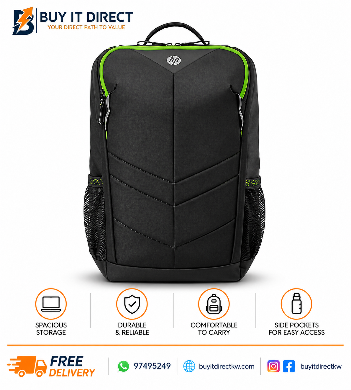 HP 15.6 Inch Laptop Backpack