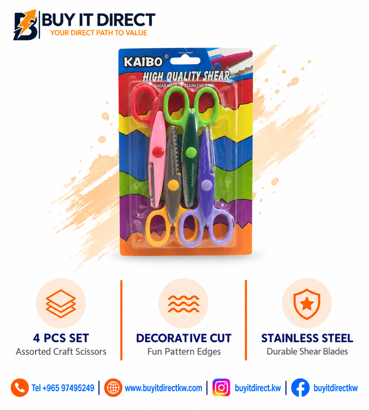 Kaibo Scissors 4pcs Set