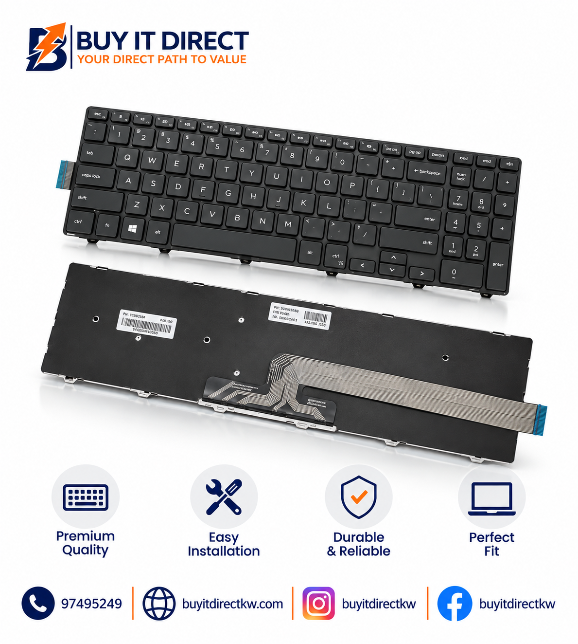 Dell Inspiron 5310 5410 5415 5418 5320 Laptop Keyboard Silver US English Arabic Layout