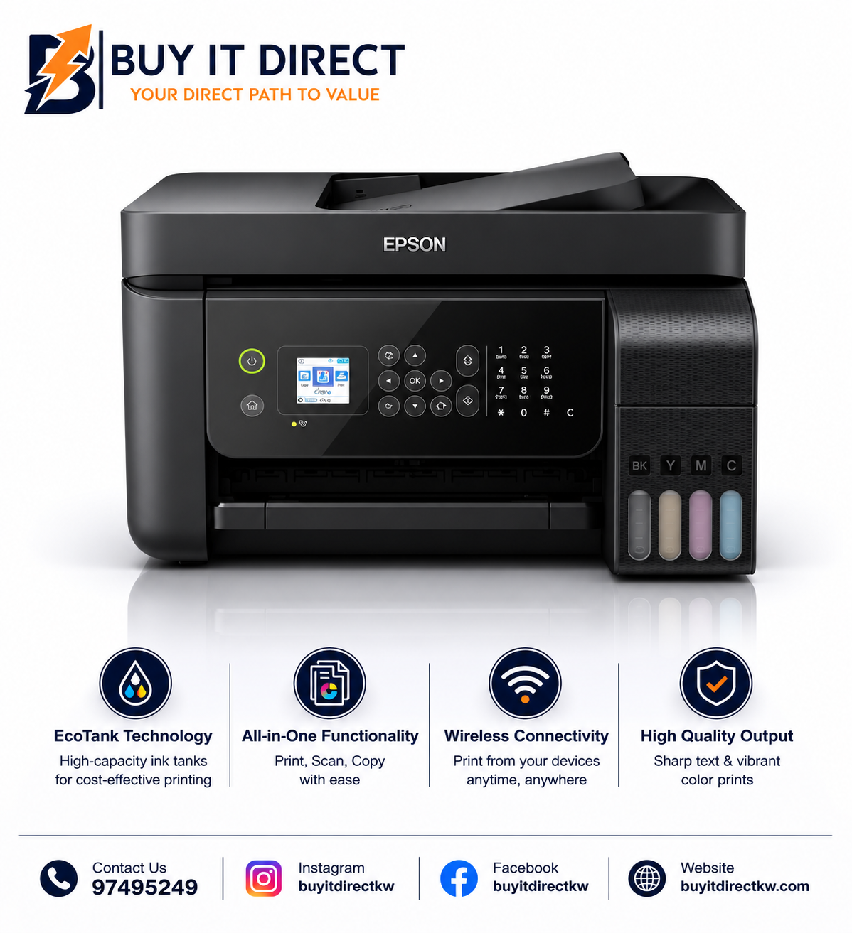 Epson EcoTank L5190 A4 4-in-1 Ink Tank Printer