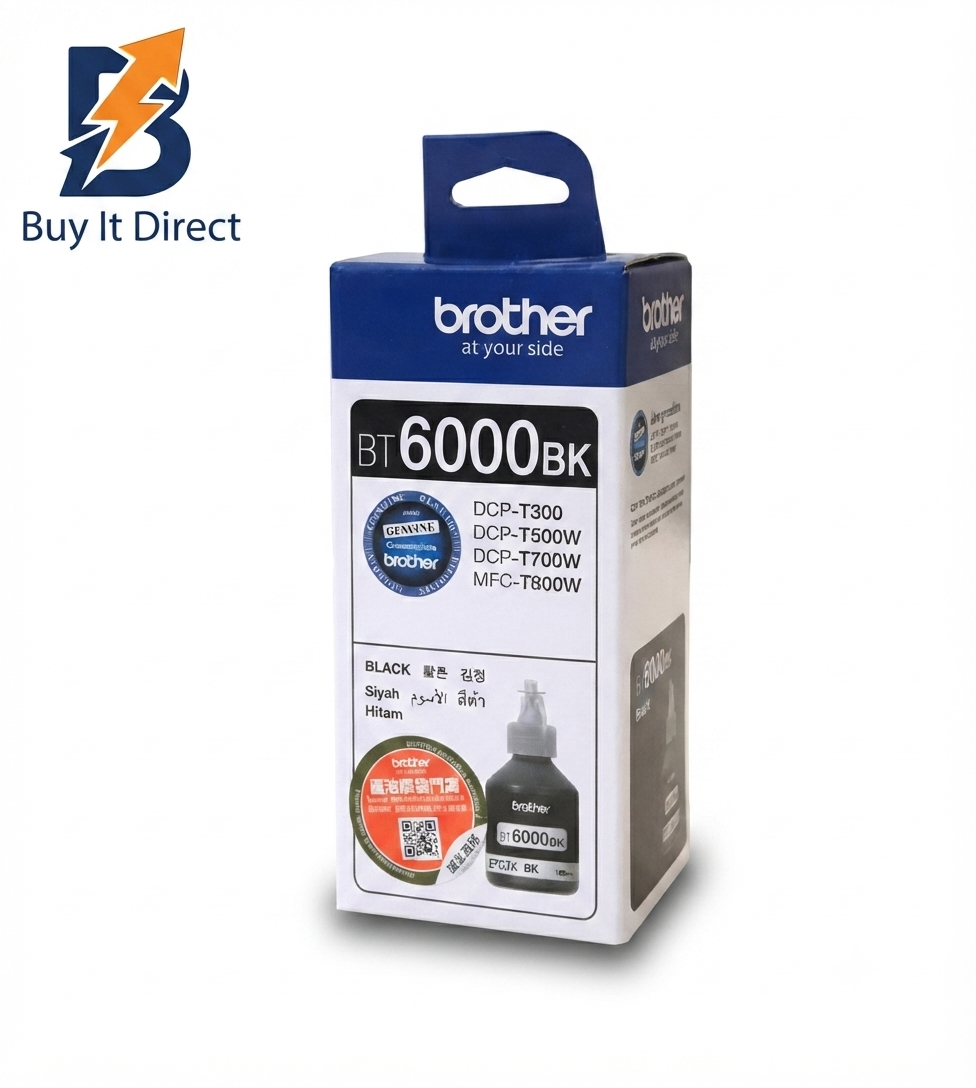 Brother BT6000BK Genuine Black Ink Bottle