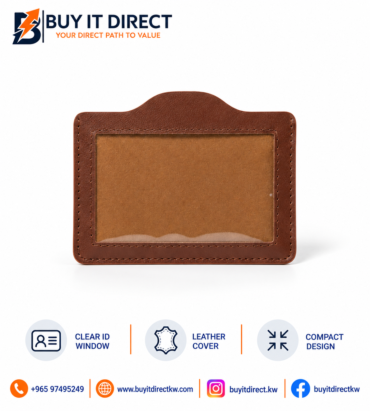 Brown Leather Card Cover