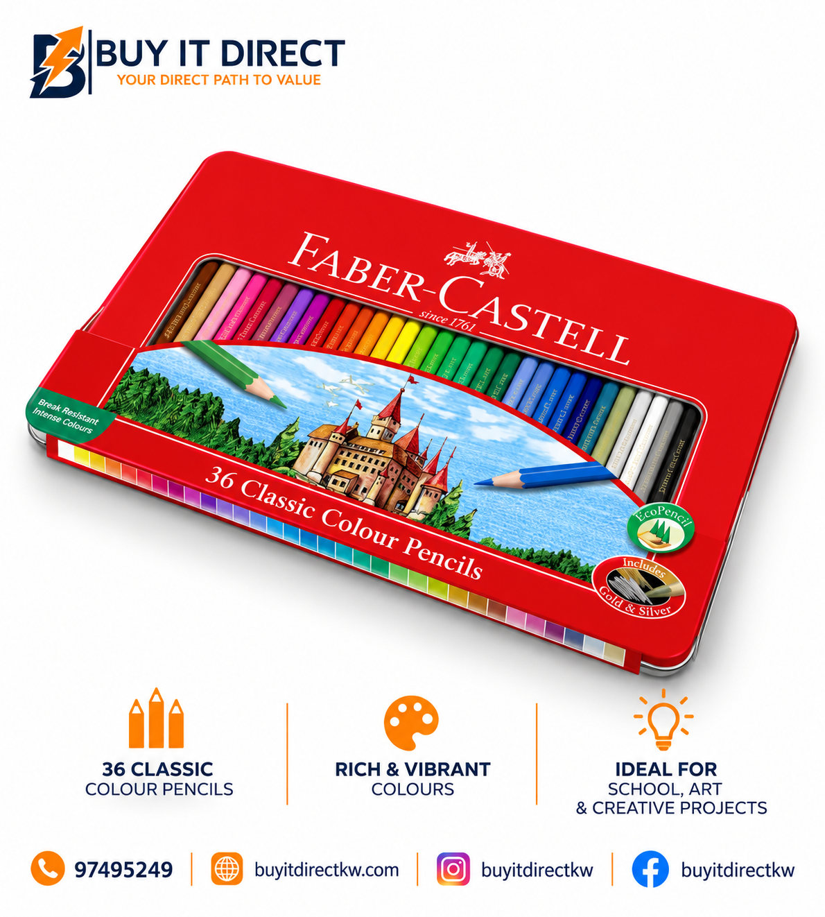 Faber-Castell 36 Classic Colour Pencils