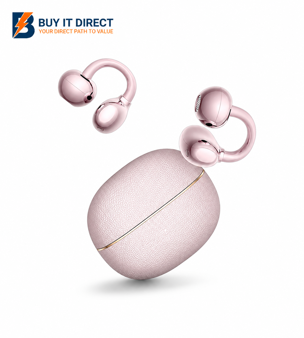 Honor Choice Earbuds Clip 2 Pro Open Ear Wireless Earbuds Rose Gold