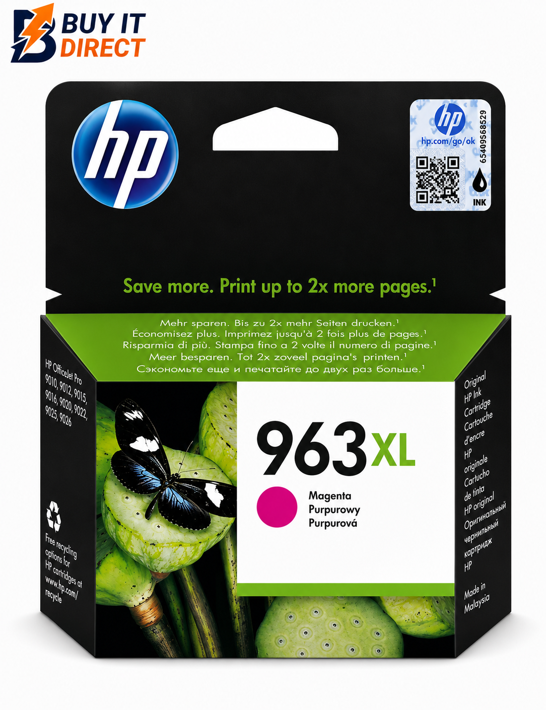 خرطوشة حبر HP 963XL الأرجوانية (ماجنتا)