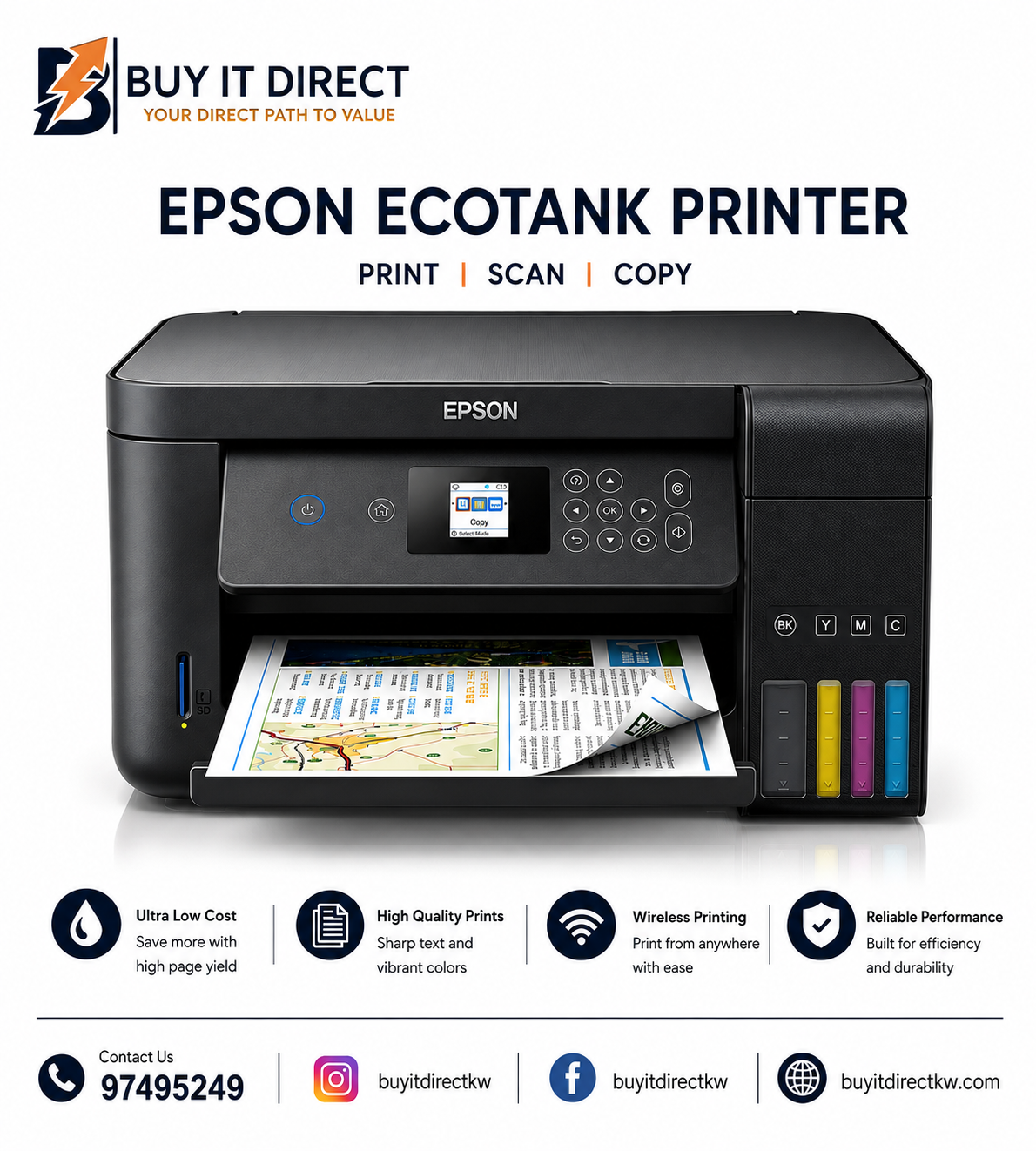 Epson EcoTank L4160 WiFi Duplex Multifunction Ink Tank Printer