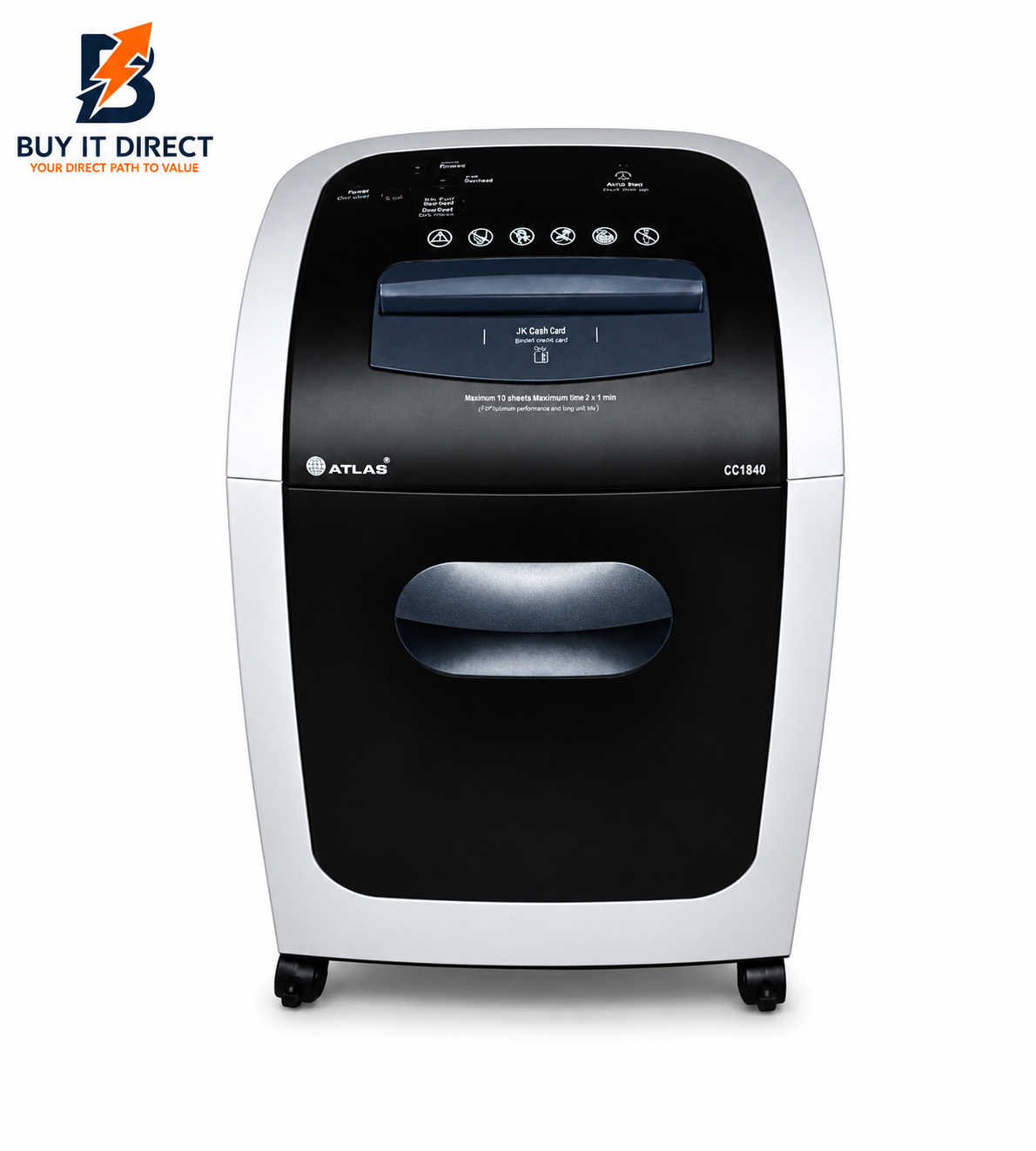 Atlas Shredder Cross Cut 18 Sheets Credit Card CD CC1840