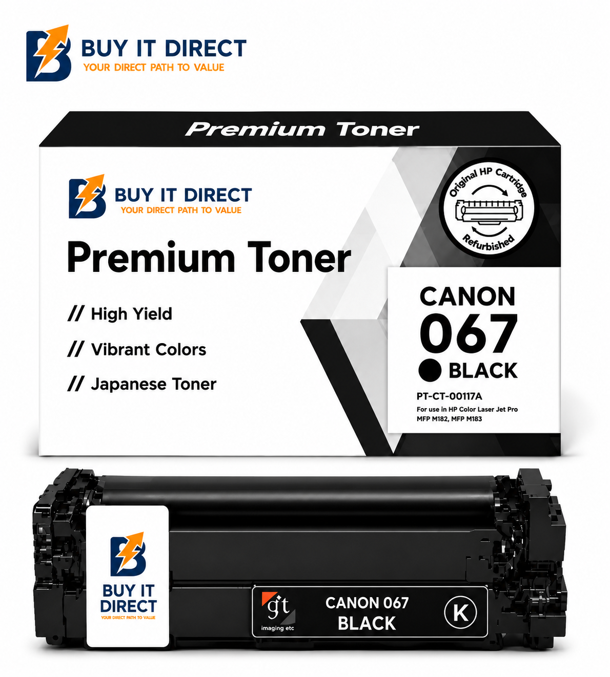 Premium Canon 067 Black Laser Toner Cartridge