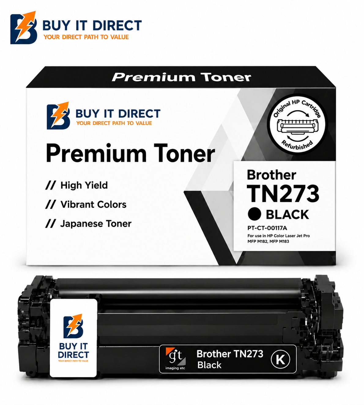 Premium Brother TN273BK Black Toner Cartridge