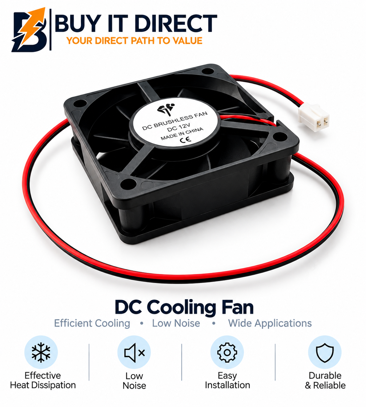 Fan 5 X 5 X 2 CM 12V