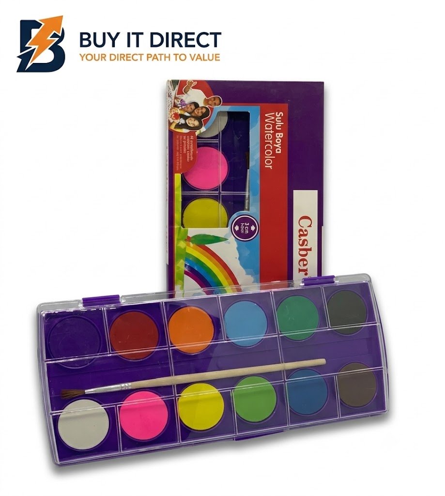 12PCS WATER COLOR CAKE 3013