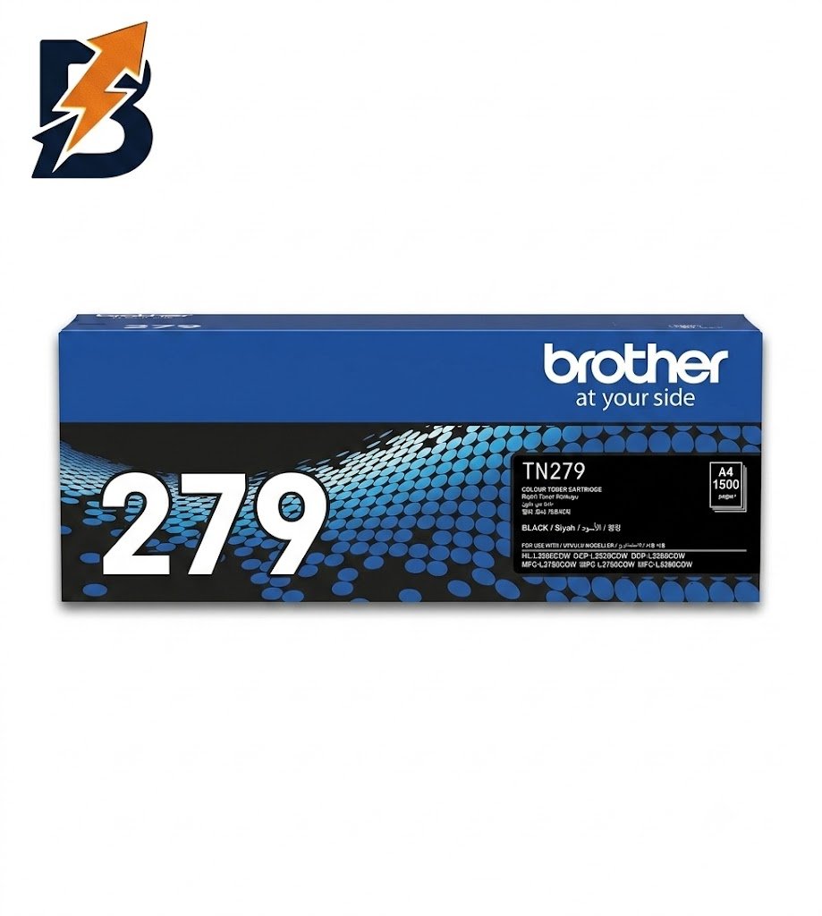 خرطوشة حبر أسود أصلية من براذر TN279BK ذات إنتاجية قياسية