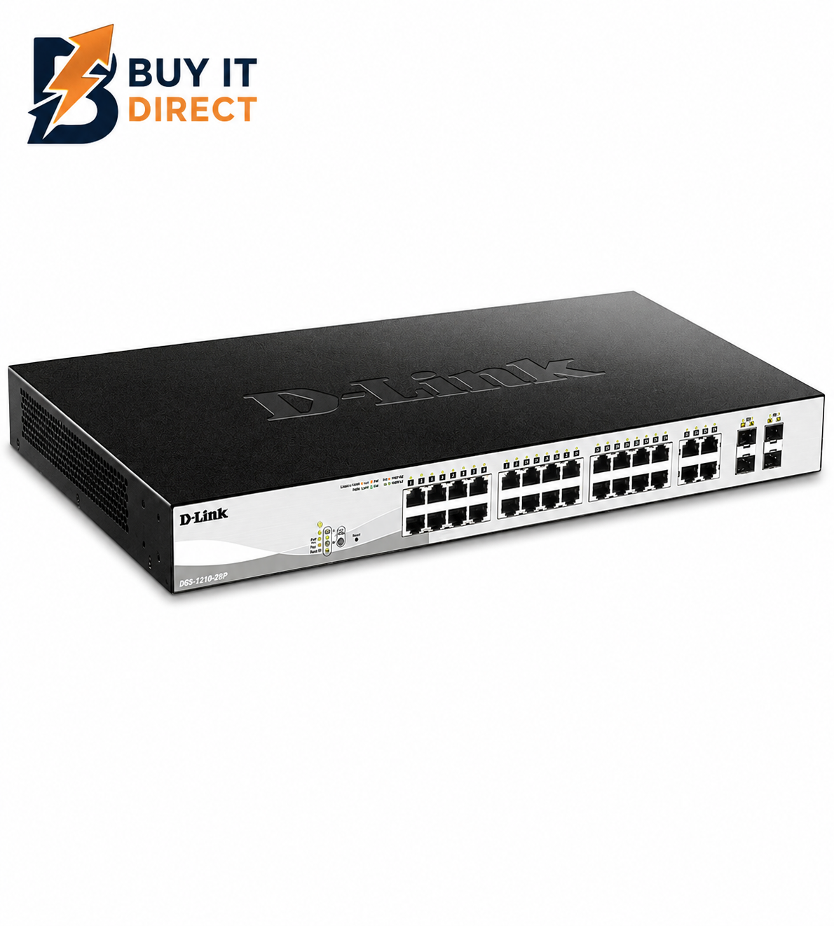 D-Link Poe Switch 24 Port Gigabit Smart Managed Poe Switch With 4 Gigabit Rj45/Sfp Combo Ports (Dgs-1210-28Mp)