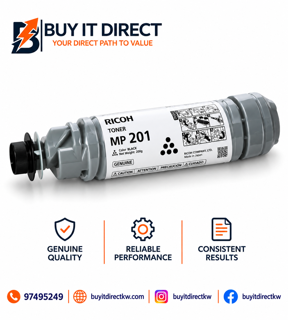 Ricoh MP 201 Black Toner Cartridge
