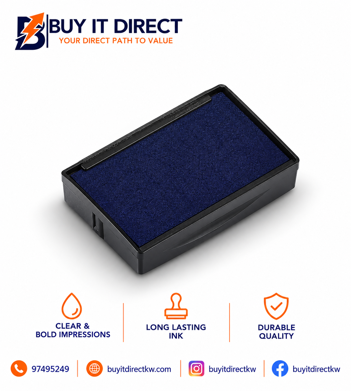 Trodat Ink Pad 6 4910 Blue Red Black
