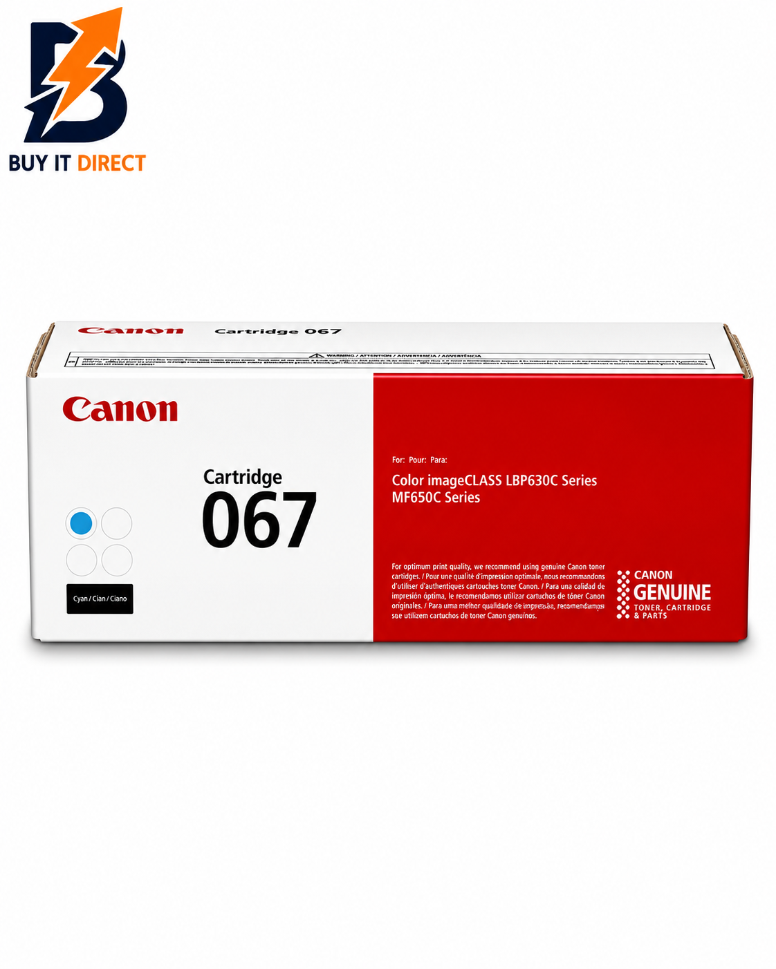 Canon 067 سماوي خرطوشة تونر – 1250 Pages/ سماوي Color/ خرطوشة تونر