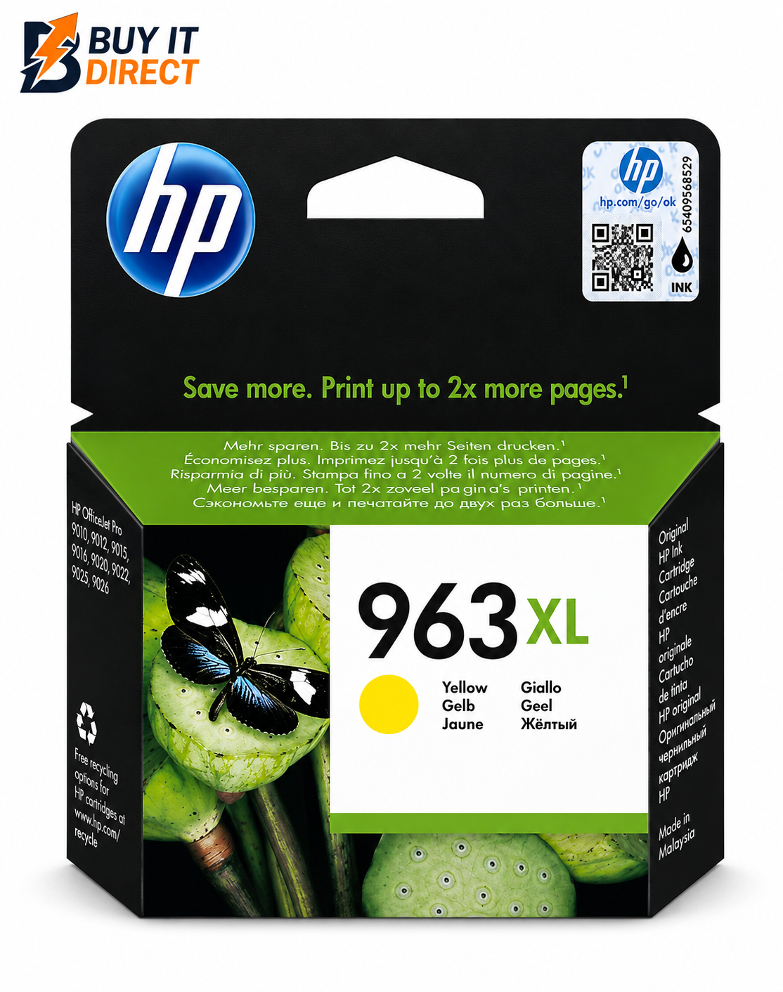 خرطوشة حبر HP 963XL الصفراء