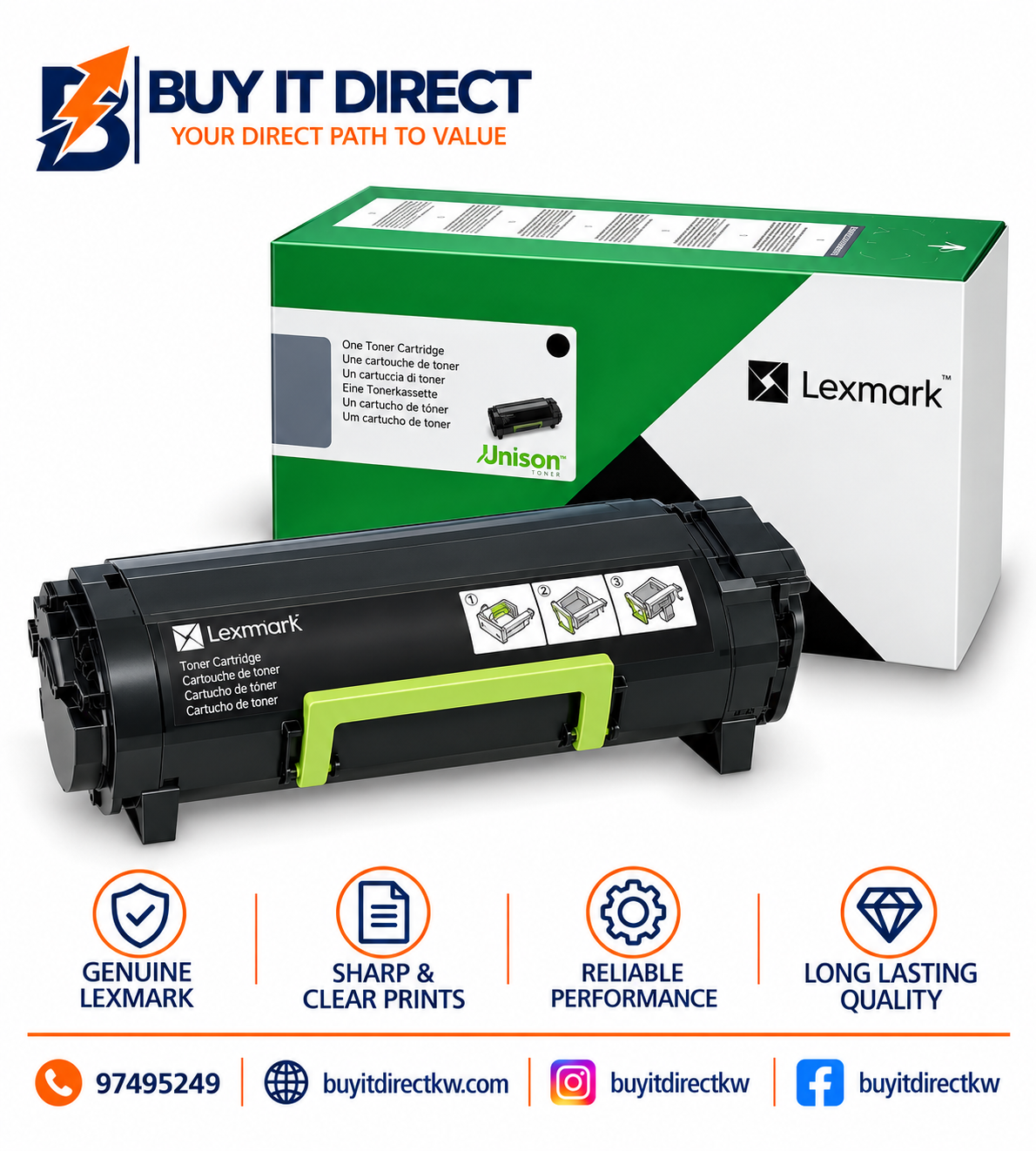 Lexmark 66S5000 Black Return Programme 5K Toner Cartridge