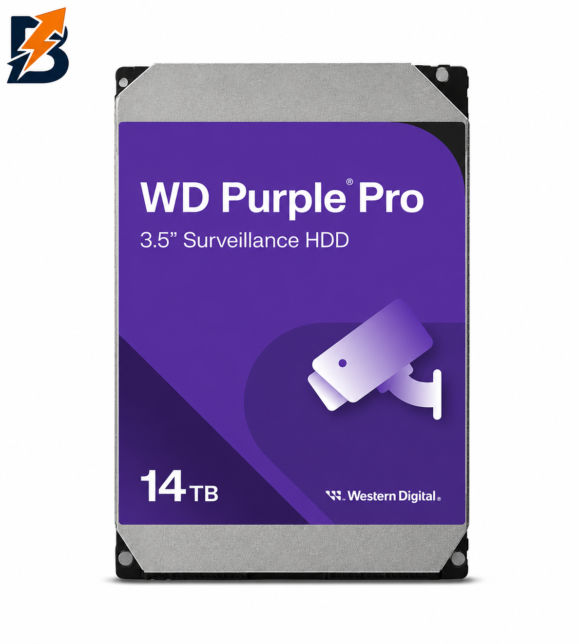 Western Digital 14TB WD Purple Pro Surveillance Internal Hard Drive HDD - SATA 6 Gb/S, 512 MB Cache, 3.5" - WD142PURP