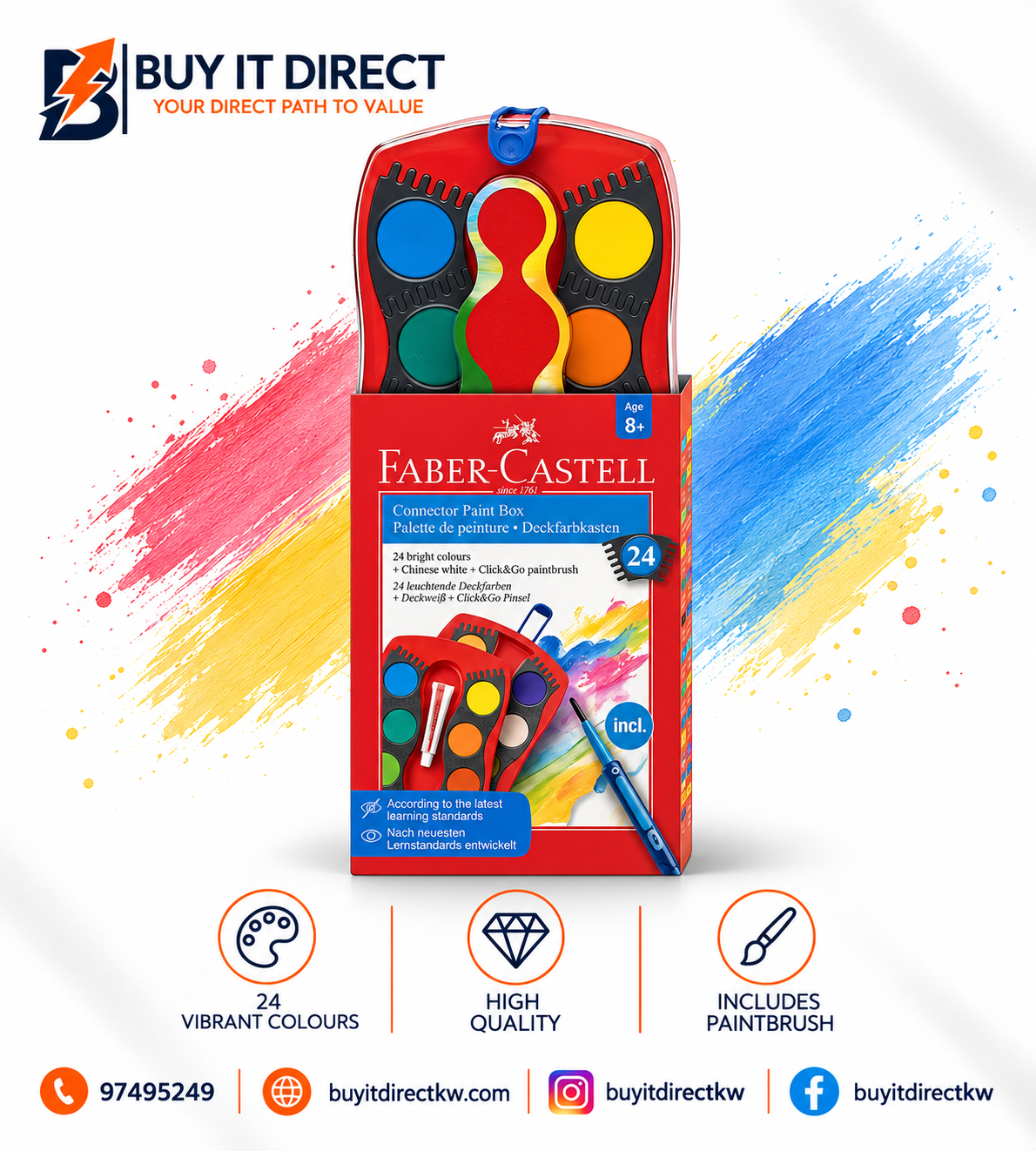 Faber Castell 24 Connector Paint Box