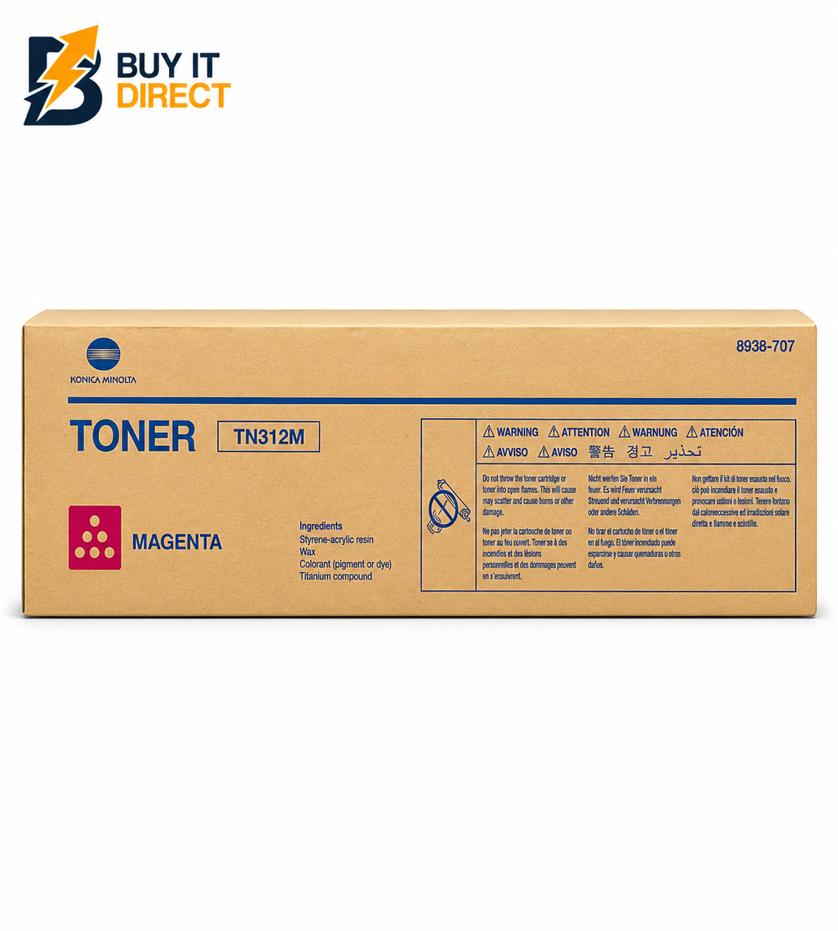Konica Minolta Tn-312M أرجواني خرطوشة تونر