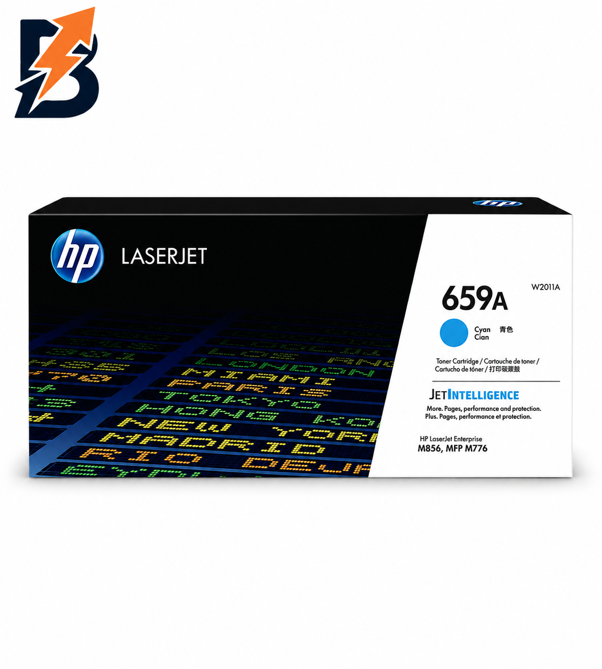 HP 659A Cyan Toner Cartridge – 16K Pages / Cyan Color / Toner Cartridge – (W2011A) 