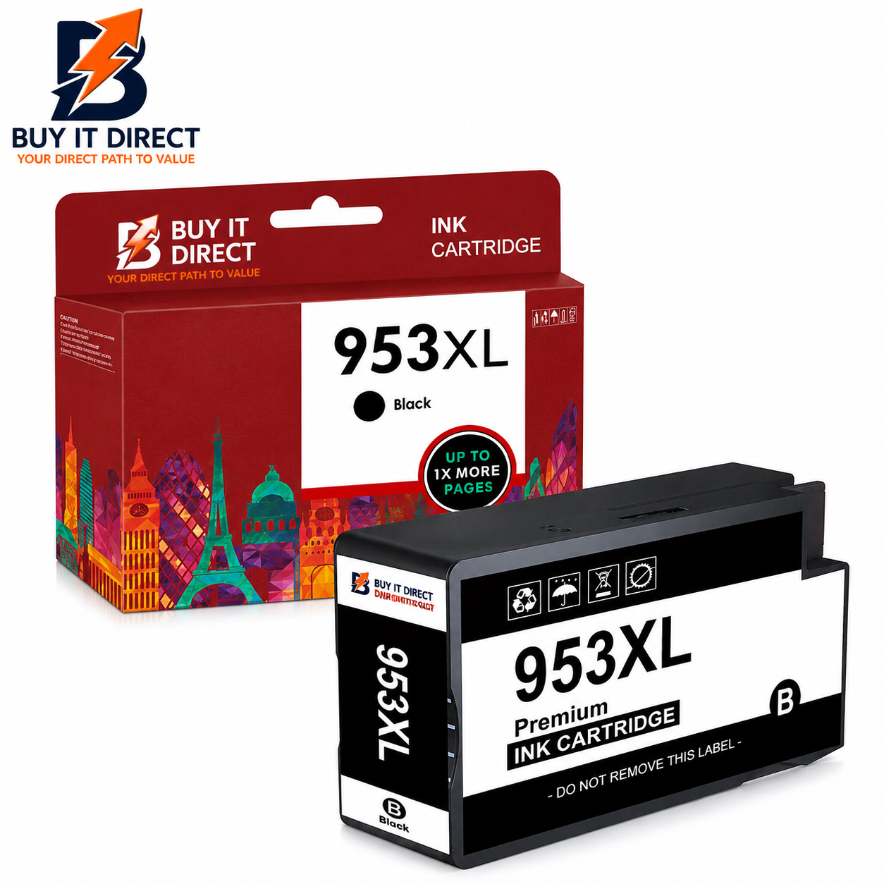 Premium Ink for HP 953xL Black Compatible Ink Cartridge for HP Printers