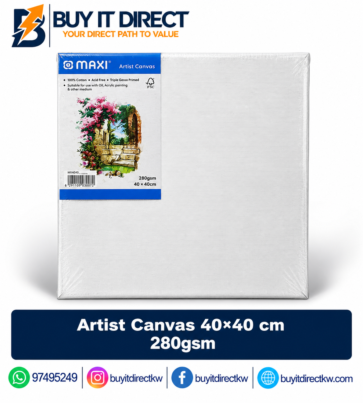 ARTIST CANVAS 40 × 40 CM