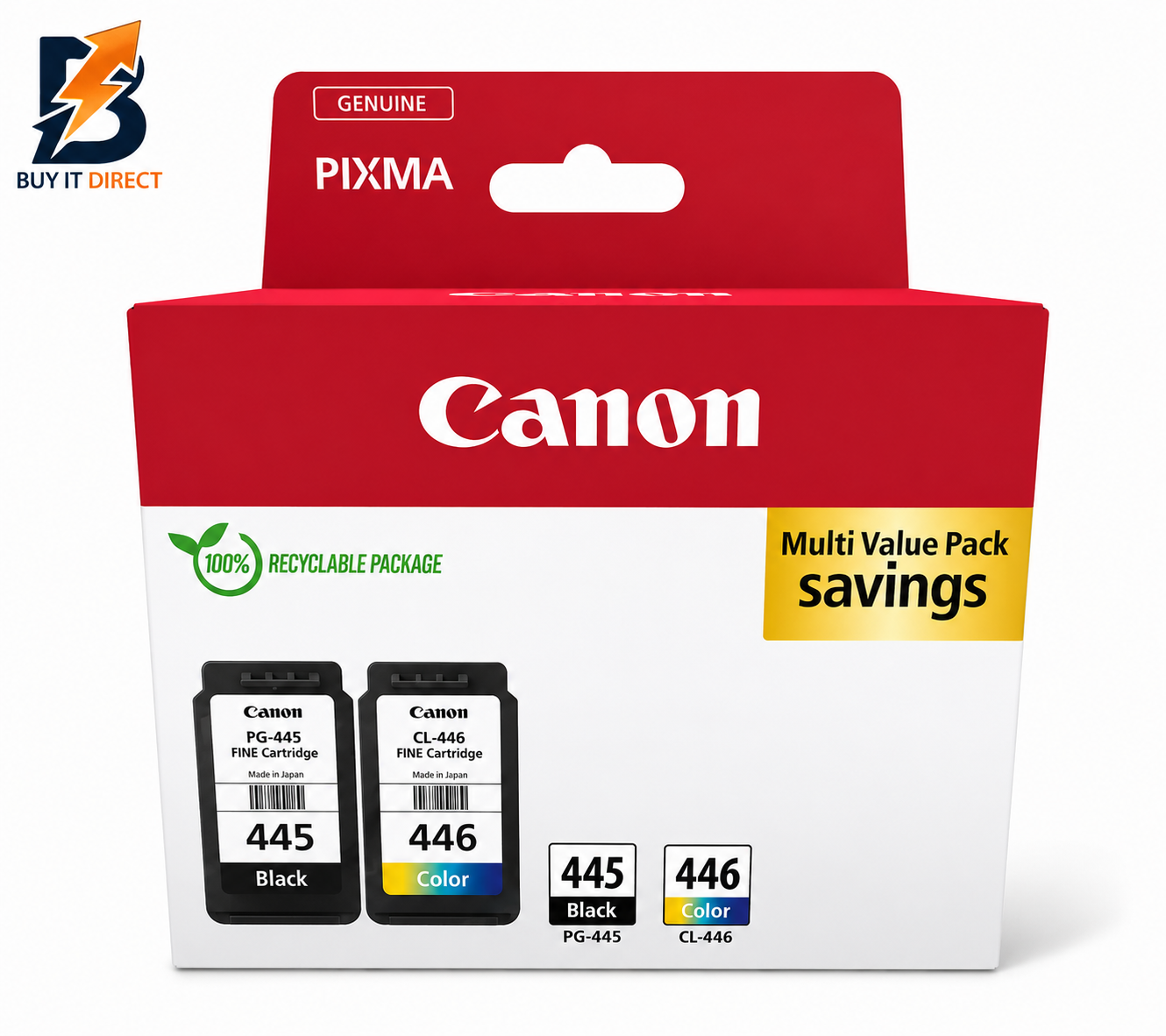 Canon 445/446 Combo Pack Ink Cartridges 