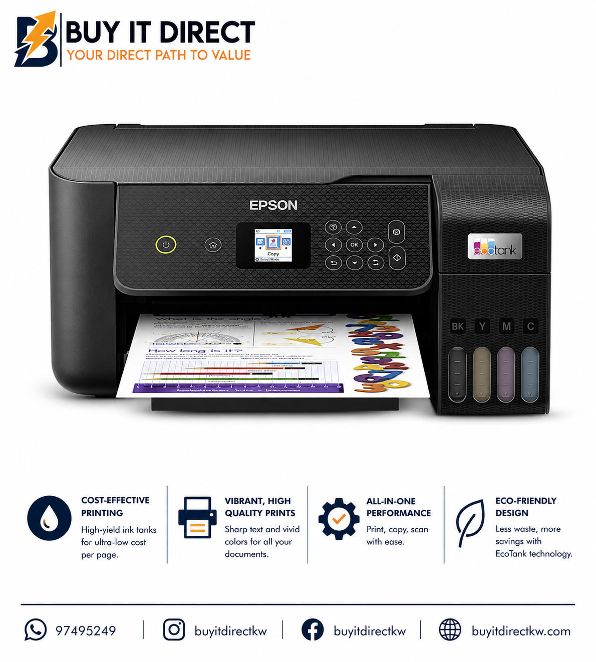 Epson EcoTank L3260 All In One Ink Tank Printer