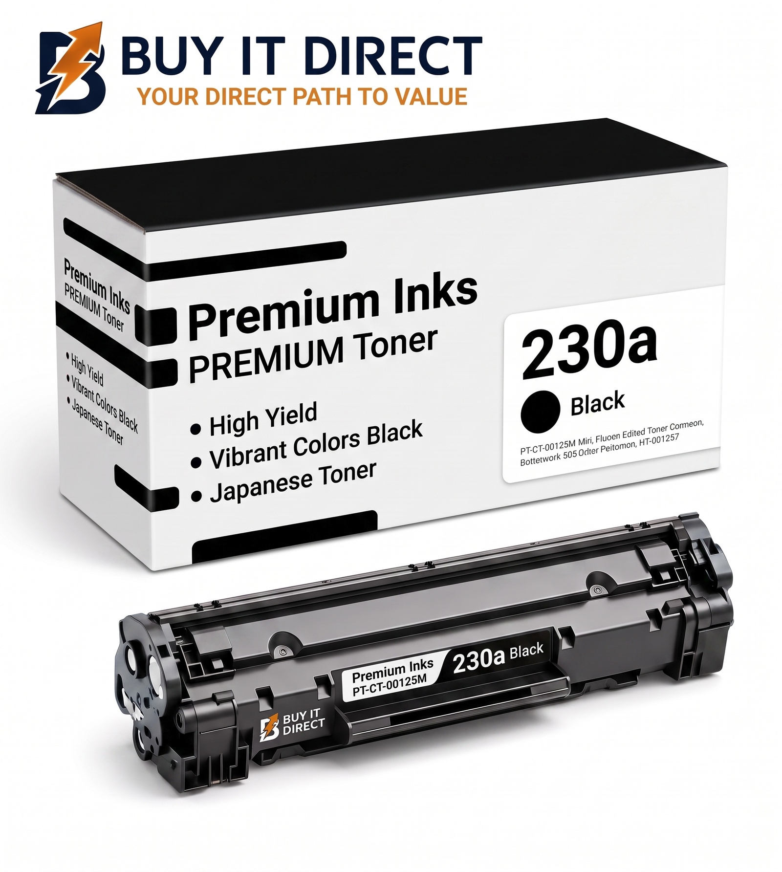 Premium 230a Black Compatible Toner Cartridge for HP Color LaserJet Printers