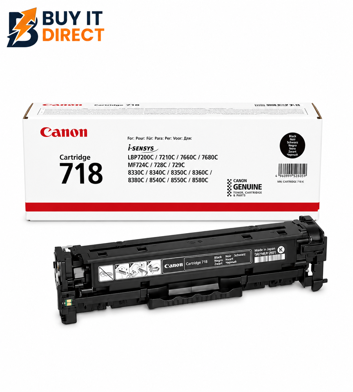 Canon 718 Black Toner Cartridge