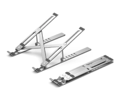 Foldable Laptop Stand Silver Aluminum Alloy