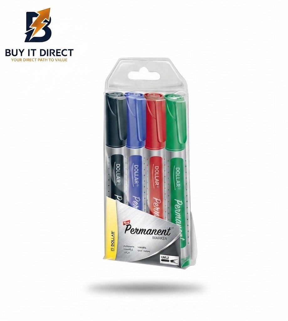 Dollar Permanent Marker Wallet Of 4 Pieces